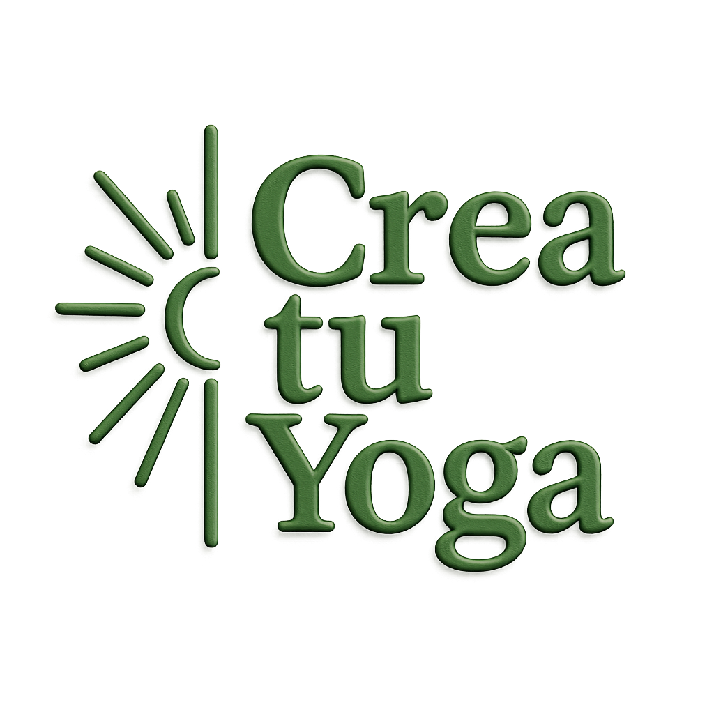 Logo de la marca personal crea tu yoga en color rosa